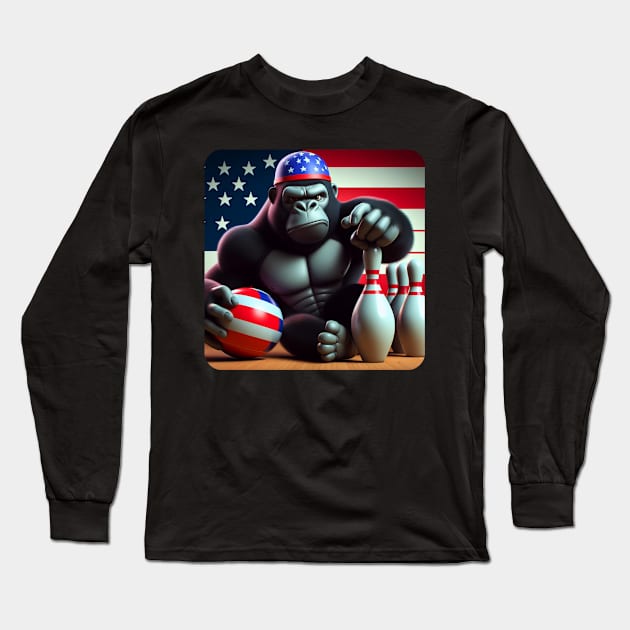 Grumpy Gorilla #38 Long Sleeve T-Shirt by The Black Panther